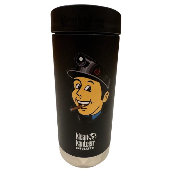 Klean Kanteen 12oz Insulated Coffee Tumbler Black W Cafe Loop Cap - Picture 2 of 9